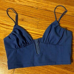 Zara blue corset top